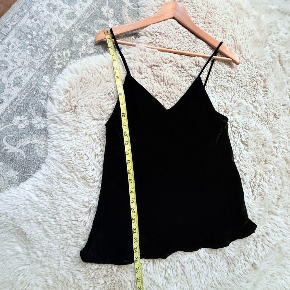 Mes Demoiselles Mariza Black Velvet Tank Cami size 38 - Picture 13 of 16
